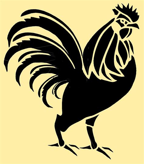 Rooster Stencils Printable